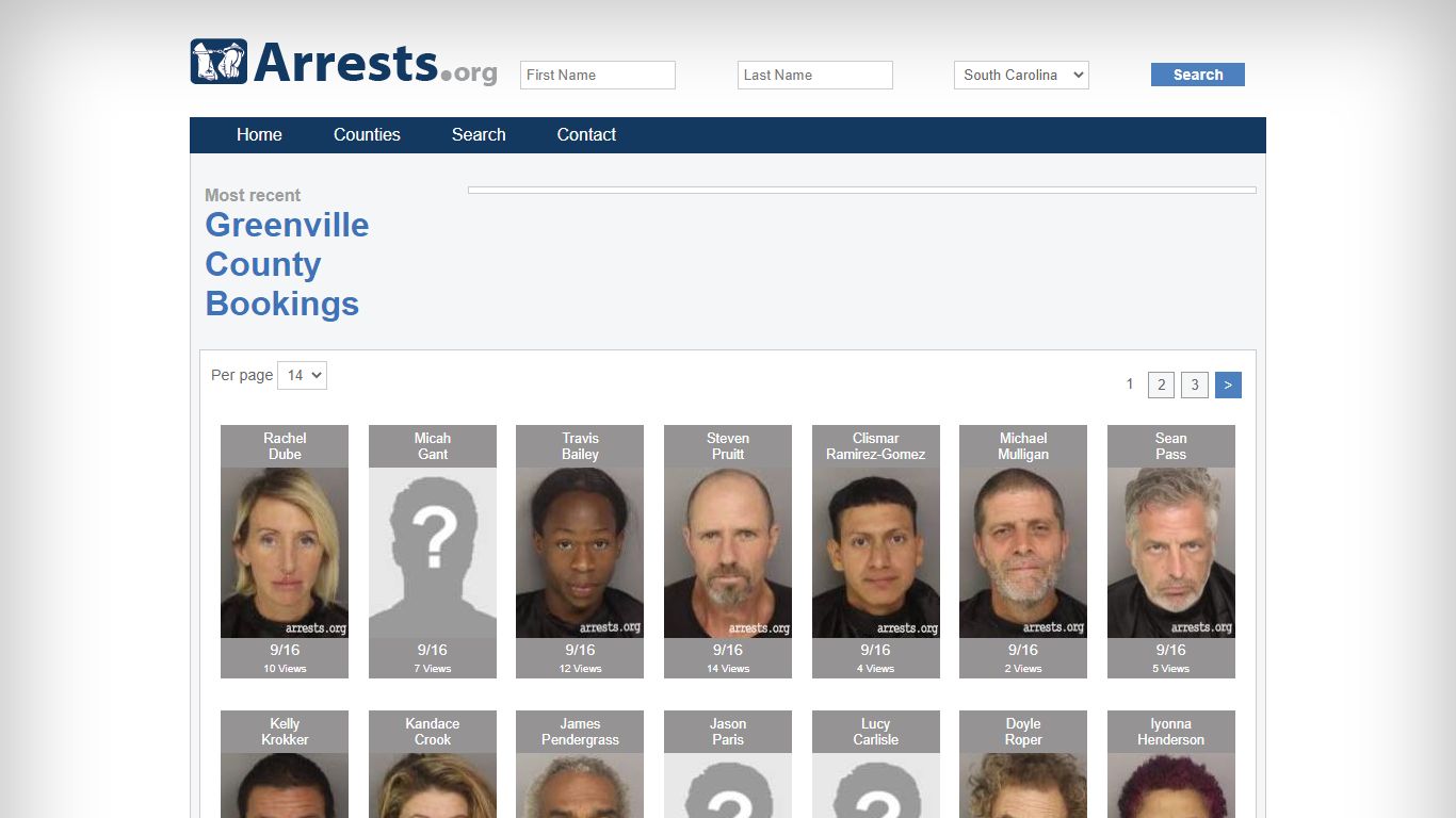 Greenville County Arrests and Inmate Search